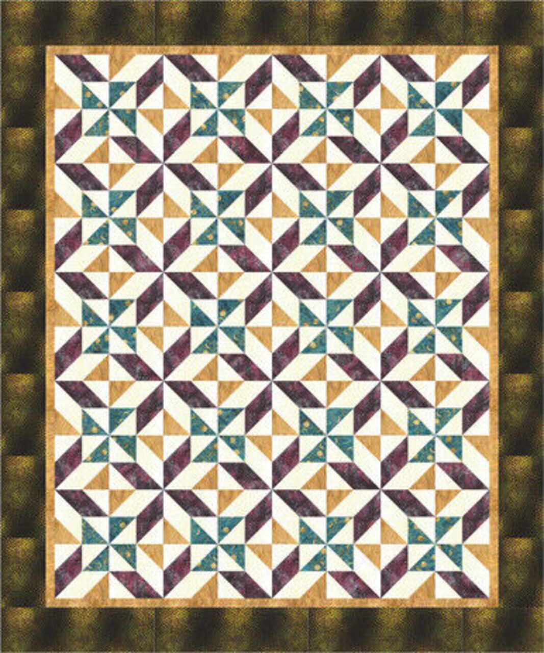 Dizzy Quilt Pattern by Lisa Routh Alley - Seven Sizes - Bear Hug Quiltworks